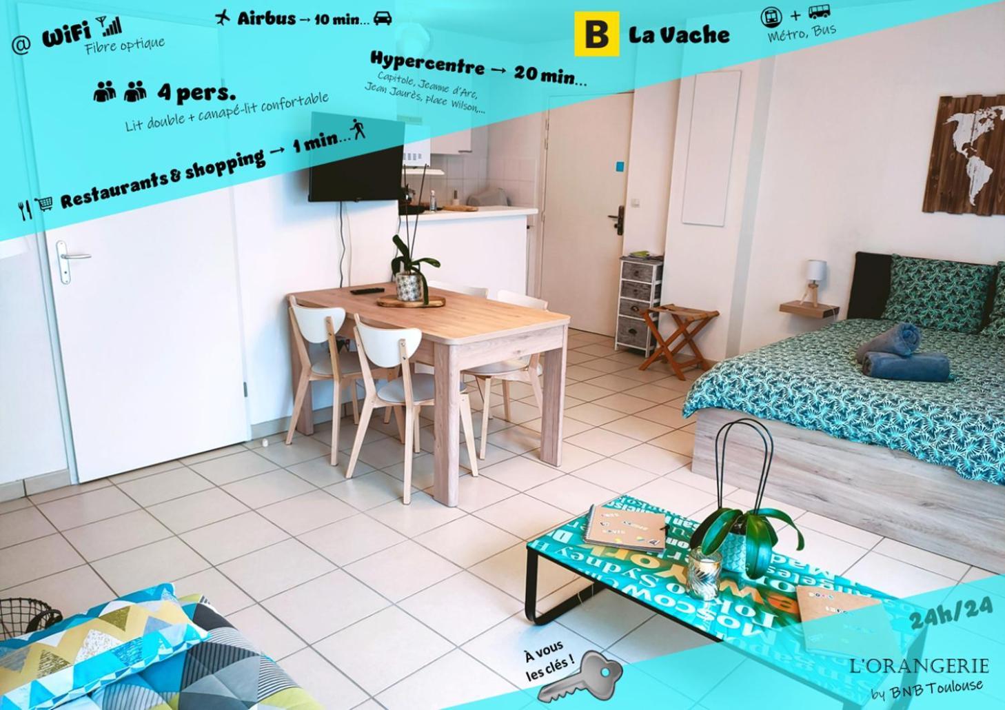 • Superbe 2 à 4 Personnes De 33m² En Rez-de-chaussée •